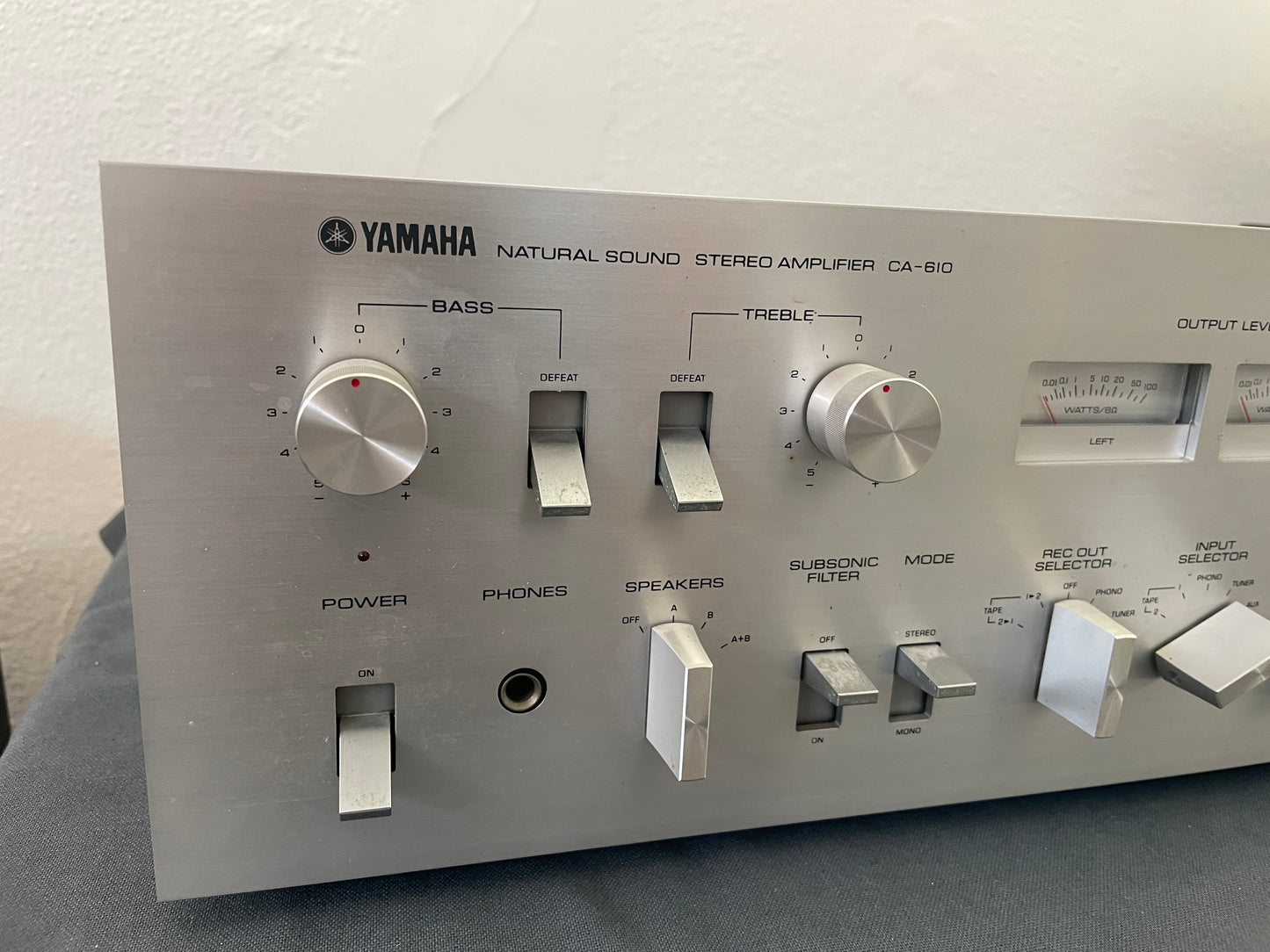 1977 YAMAHA Natural Sound Stereo Amplifier CA-610