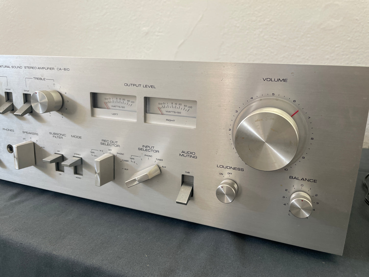 1977 YAMAHA Natural Sound Stereo Amplifier CA-610
