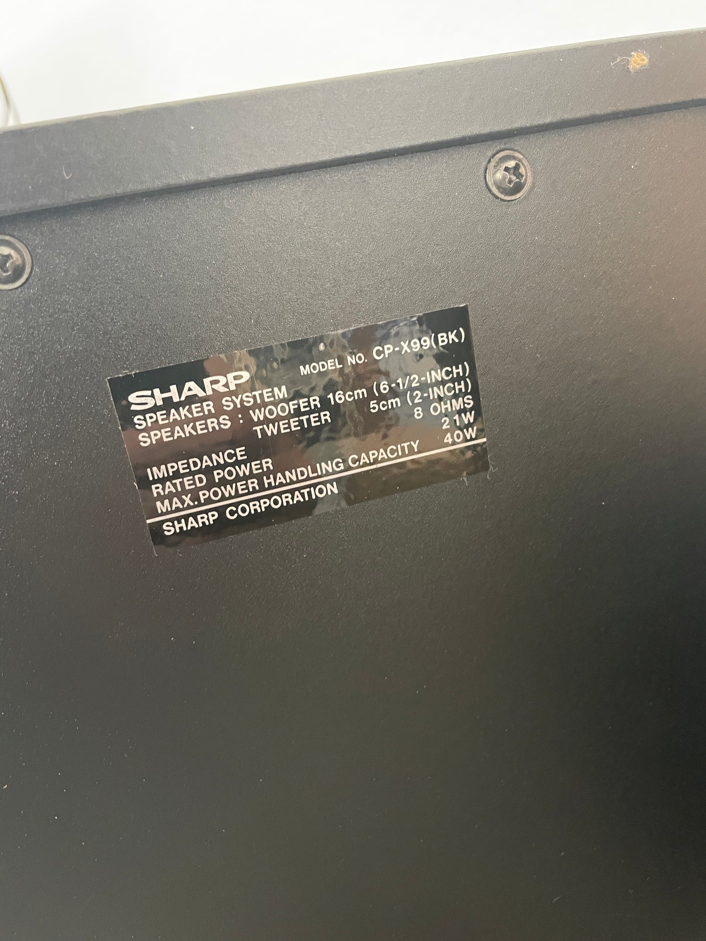 Sharp Compact Disc Stereo Music System CD-X99H