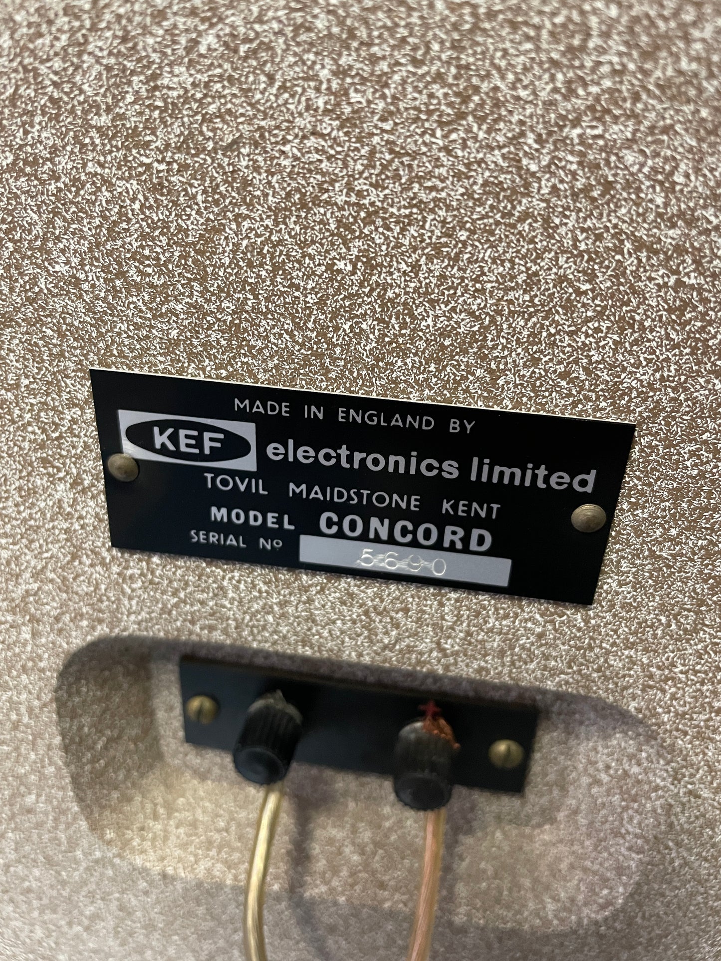 1967 Kef Concord Loudspeakers - MADE IN UK