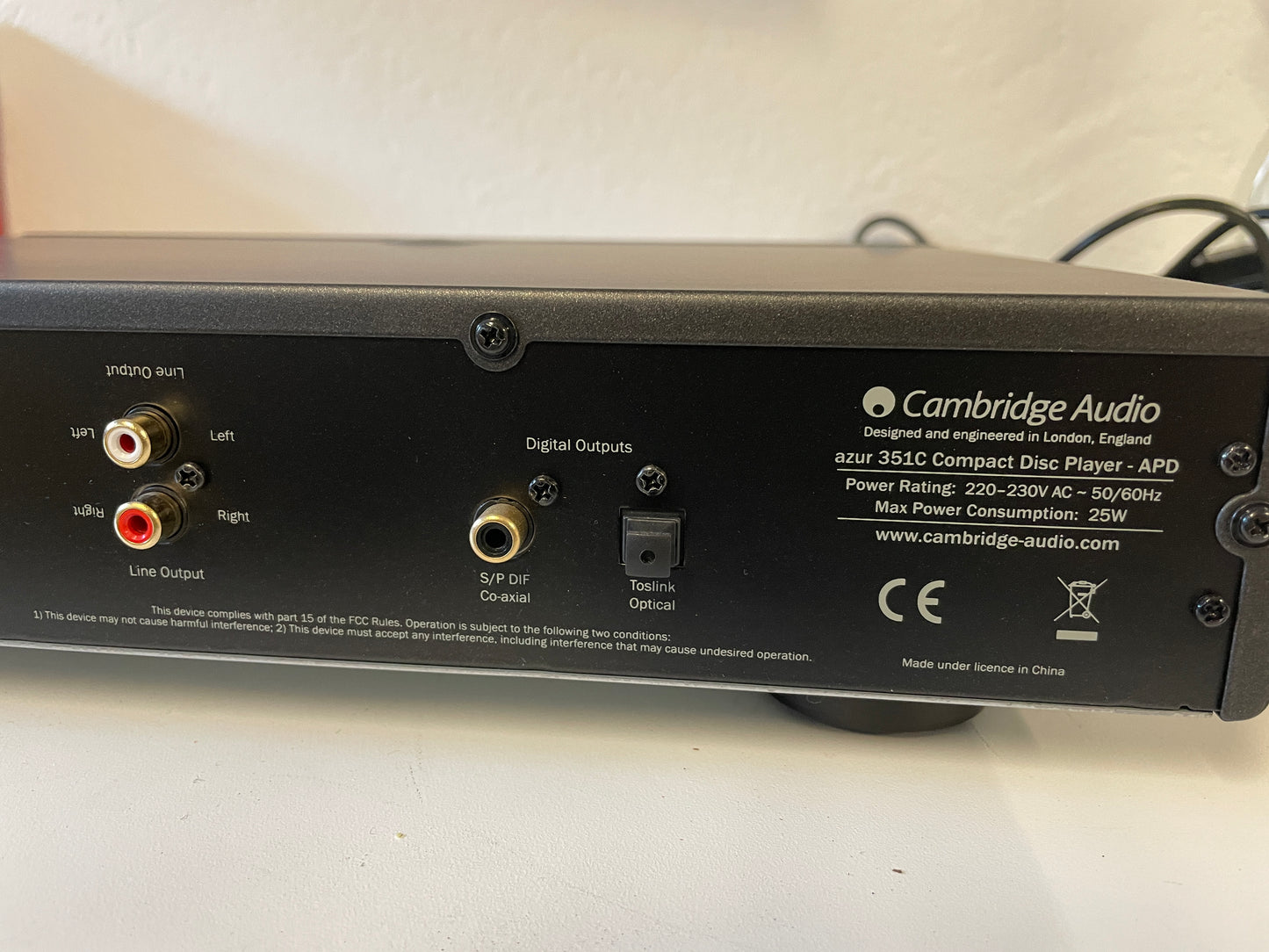 2012 Cambridge Audio Azur 351C Compact Disc Player