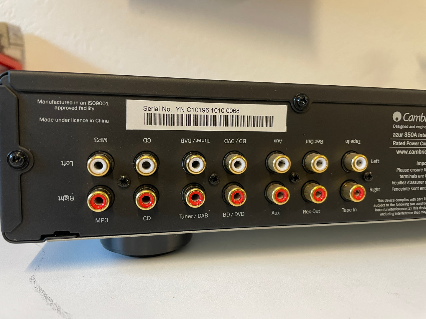 2010 Cambridge Audio Azur 350A Amplifier