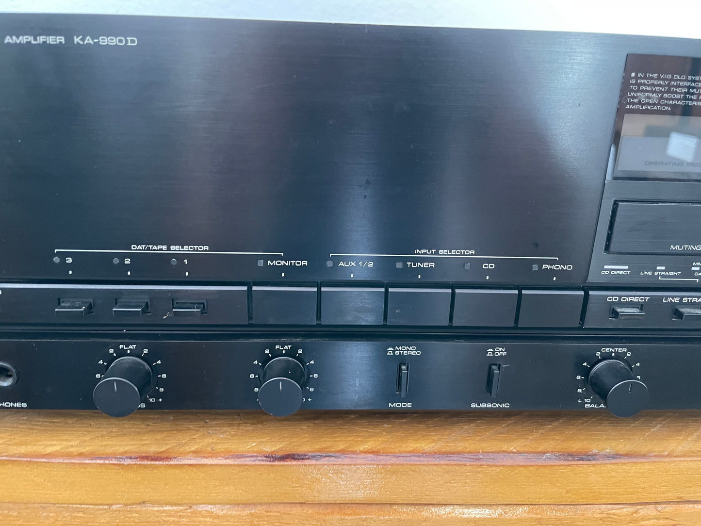 1986 Kenwood KA-990D Stereo Integrated Amplifier