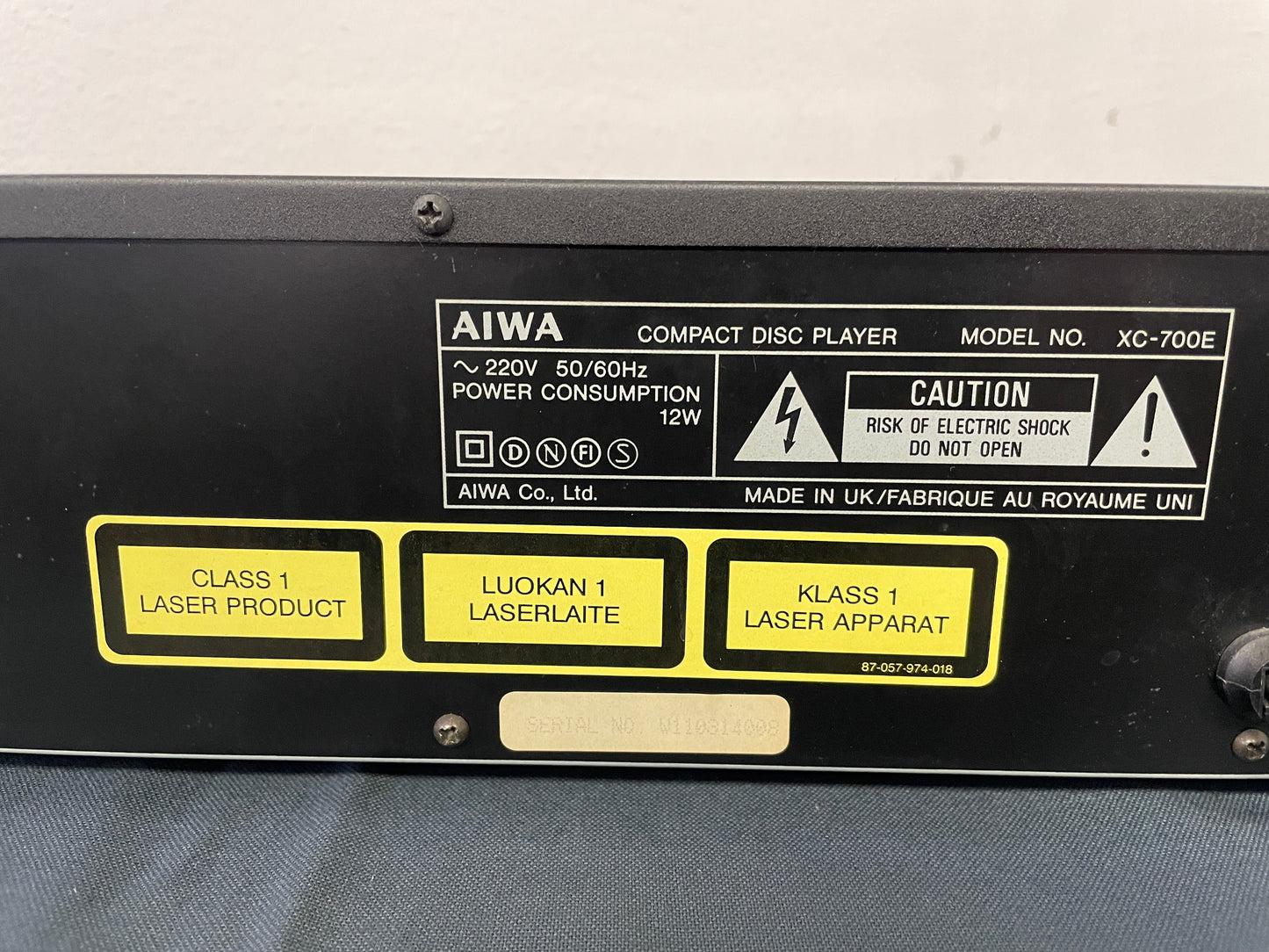 1991 AIWA XC-700 CD Player