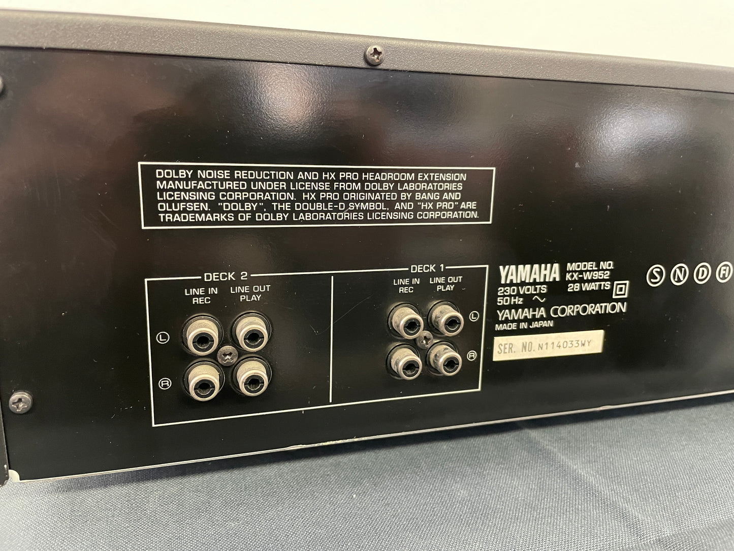 1991 Yamaha KW-W952 Double Tape Deck
