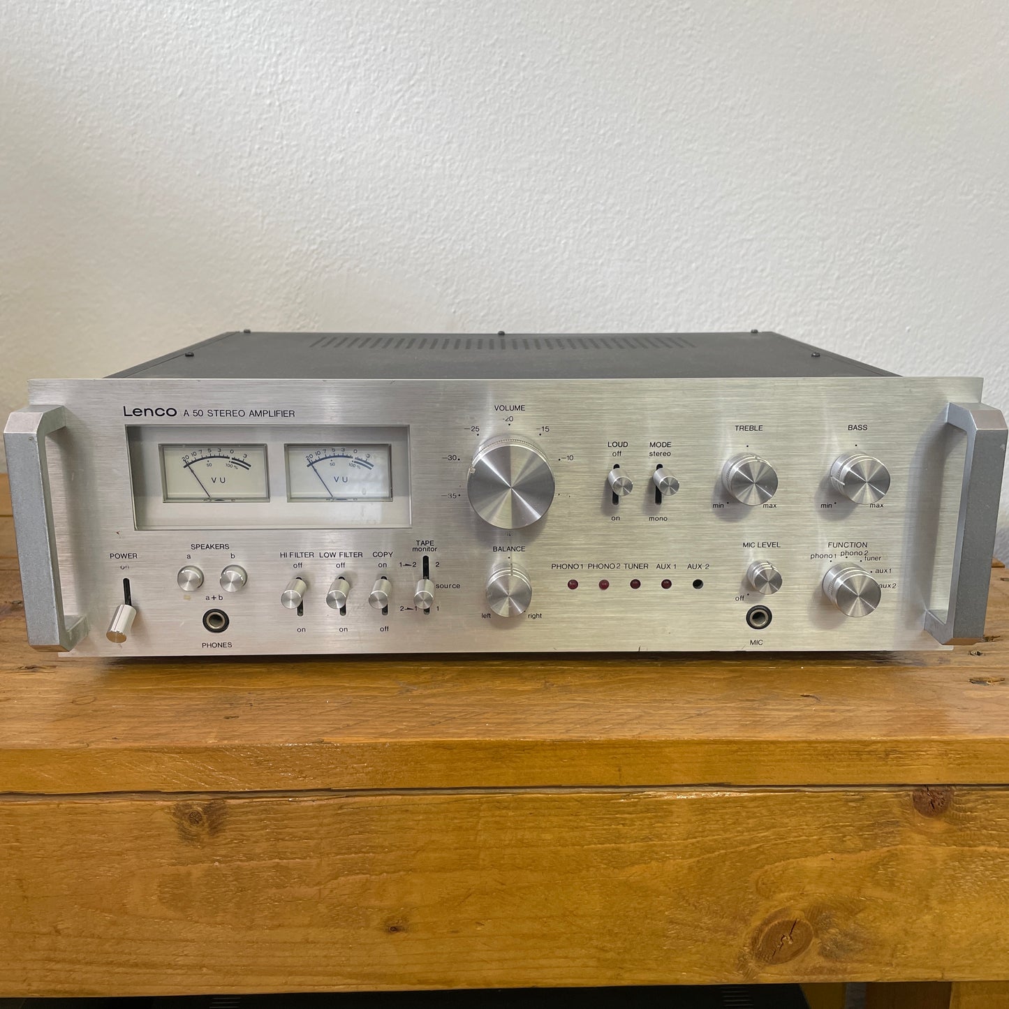 1977 Lenco A 50 Stereo Integrated Amplifier